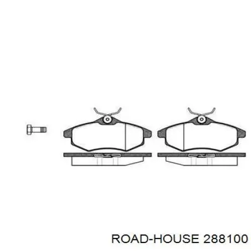 Sapatas do freio dianteiras de disco Road House 288100 preço, a partir de 31,78 USD