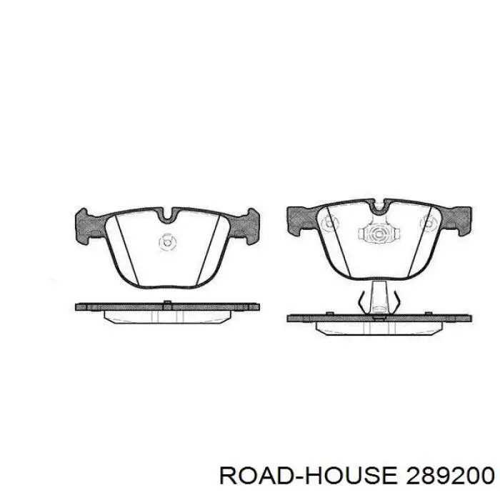 Sapatas do freio traseiras de disco Road House 289200 preço, a partir de 34,12 USD