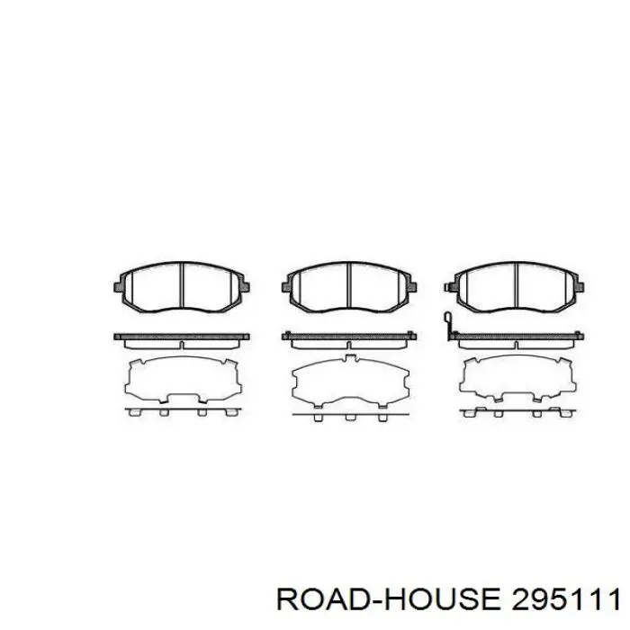 Sapatas do freio dianteiras de disco Road House 295111 preço, a partir de 30,33 USD