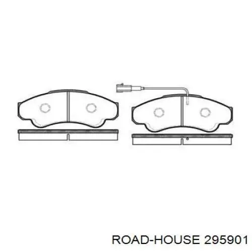 Sapatas do freio dianteiras de disco Road House 295901 preço, a partir de 45,54 USD