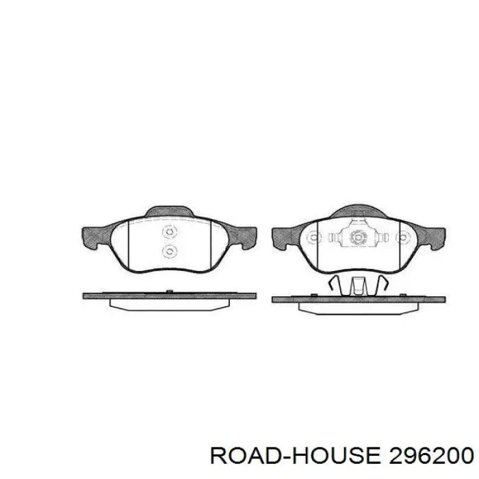 Sapatas do freio dianteiras de disco Road House 296200 preço, a partir de 31,81 USD