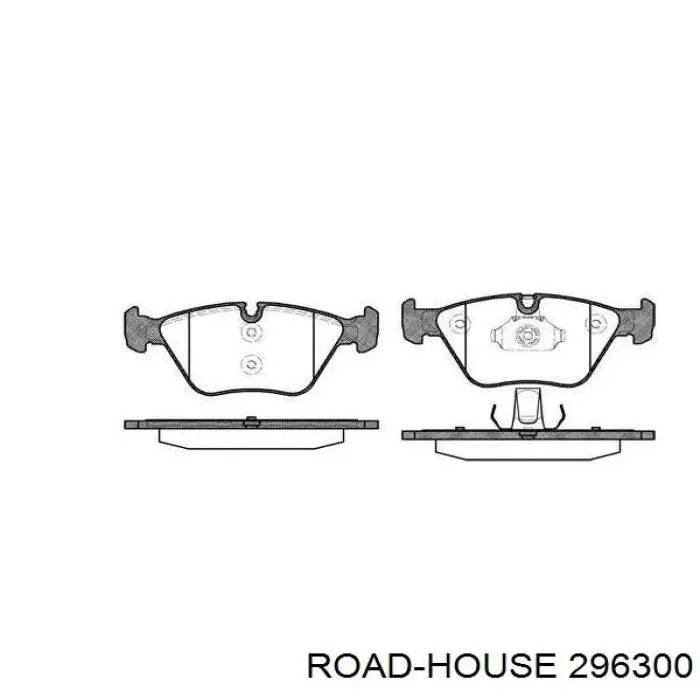 Sapatas do freio dianteiras de disco Road House 296300 preço, a partir de 39,35 USD