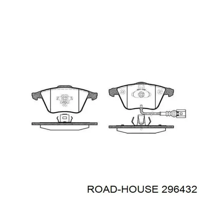 Sapatas do freio dianteiras de disco Road House 296432 preço, a partir de 45,42 USD