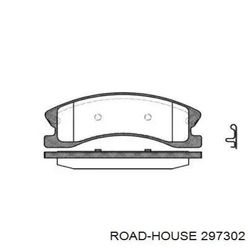 297302 Road House Sapatas do freio dianteiras de disco