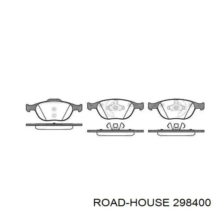 Sapatas do freio dianteiras de disco Road House 298400 preço, a partir de 33,23 USD