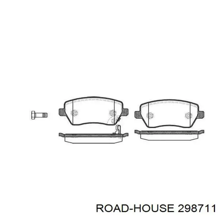 Sapatas do freio dianteiras de disco Road House 298711 preço, a partir de 27,22 USD
