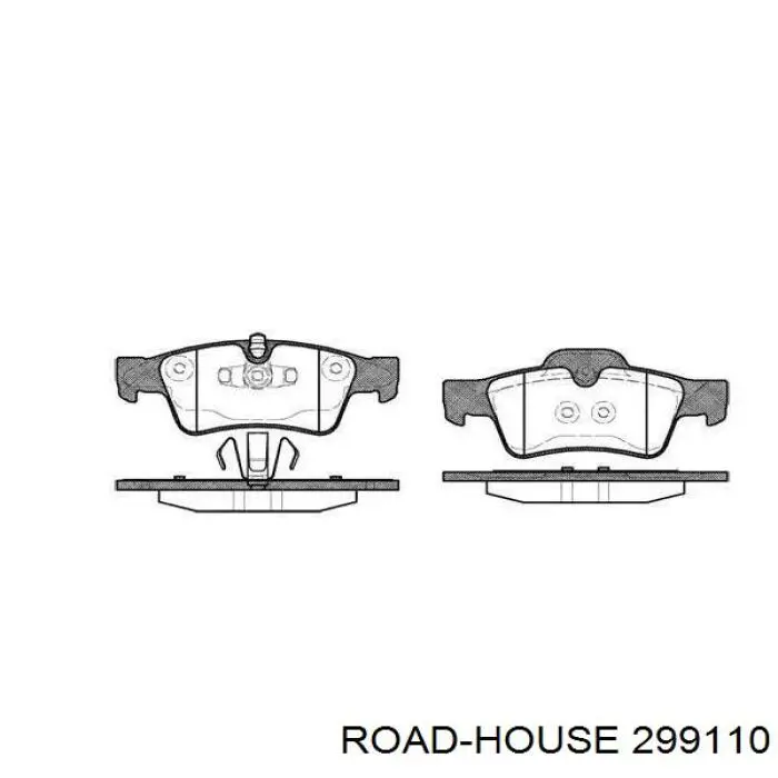 Sapatas do freio traseiras de disco Road House 299110 preço, a partir de 54,27 USD