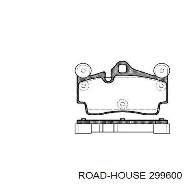 Sapatas do freio traseiras de disco Road House 299600 preço, a partir de 38,35 USD