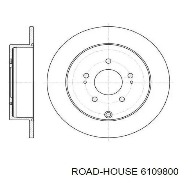 6109800 Road House Disco do freio traseiro