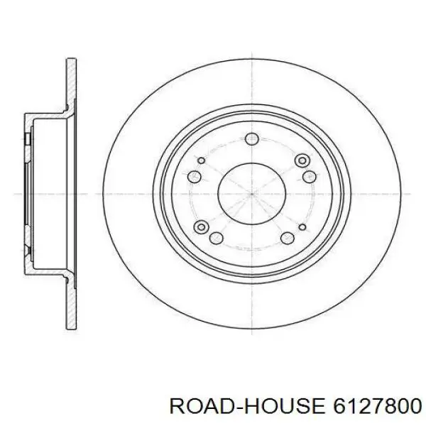 Disco do freio traseiro Road House 6127800 preço, a partir de 46,58 USD