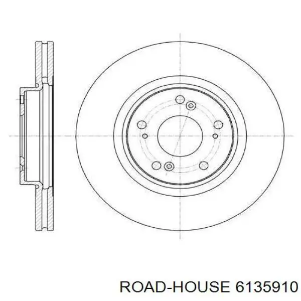 6135910 Road House Disco do freio dianteiro