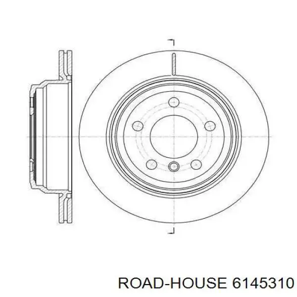 6145310 Road House Disco do freio traseiro