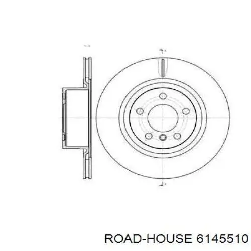 6145510 Road House Disco do freio traseiro