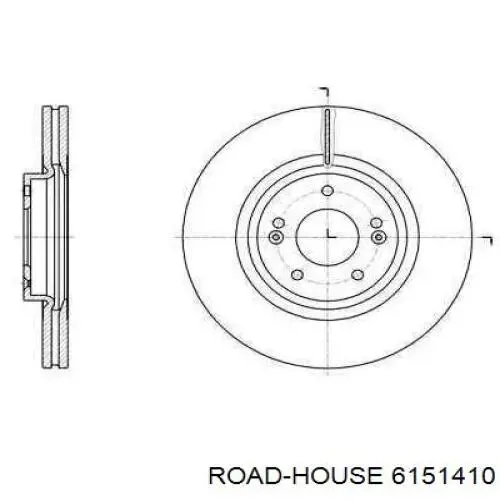 6151410 Road House Disco do freio dianteiro