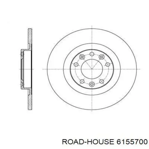 6155700 Road House Disco do freio traseiro