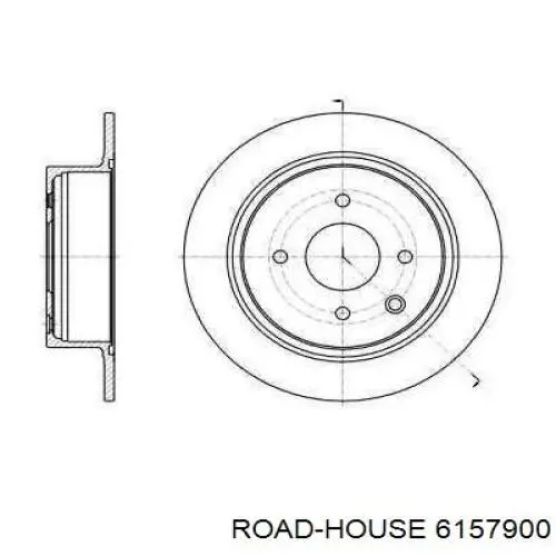 6157900 Road House Disco do freio traseiro