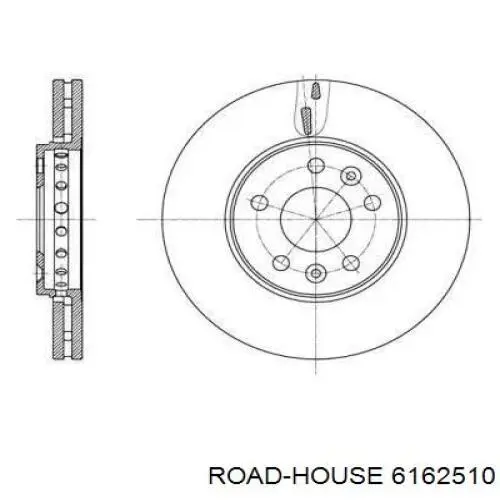 6162510 Road House Disco do freio dianteiro
