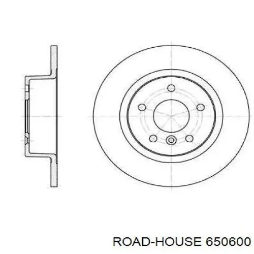 Compre 650600 Road House Disco do freio traseiro