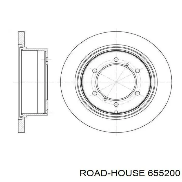 655200 Road House Disco do freio traseiro