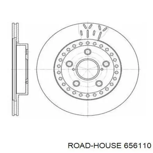 Compre 656110 Road House Disco do freio dianteiro