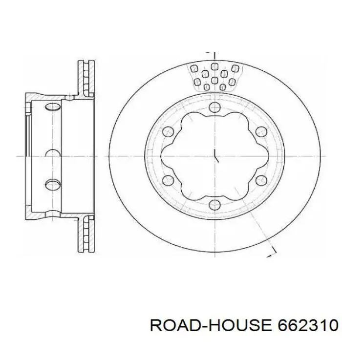 662310 Road House Disco do freio traseiro