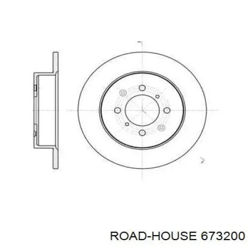 673200 Road House Disco do freio traseiro
