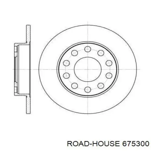 675300 Road House Disco do freio traseiro