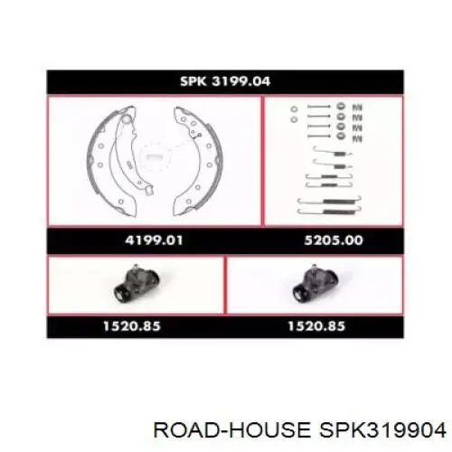 Compre E170066 Peugeot/Citroen Sapatas do freio traseiras de tambor, montadas com cilindros, kit