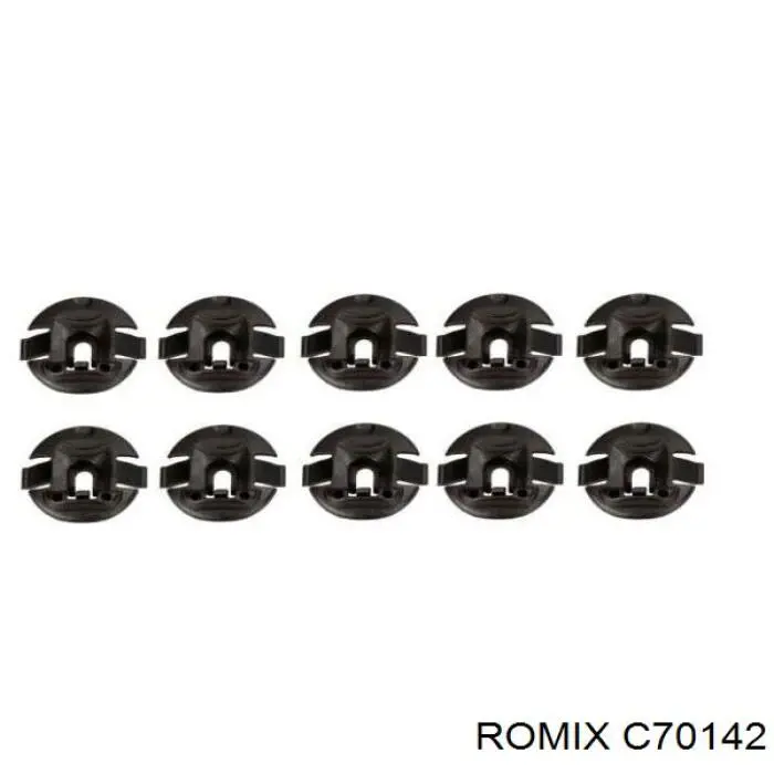 C70142 Romix Cápsula (prendedor) de fixação do forro do pára-choque do pára-lama dianteiro