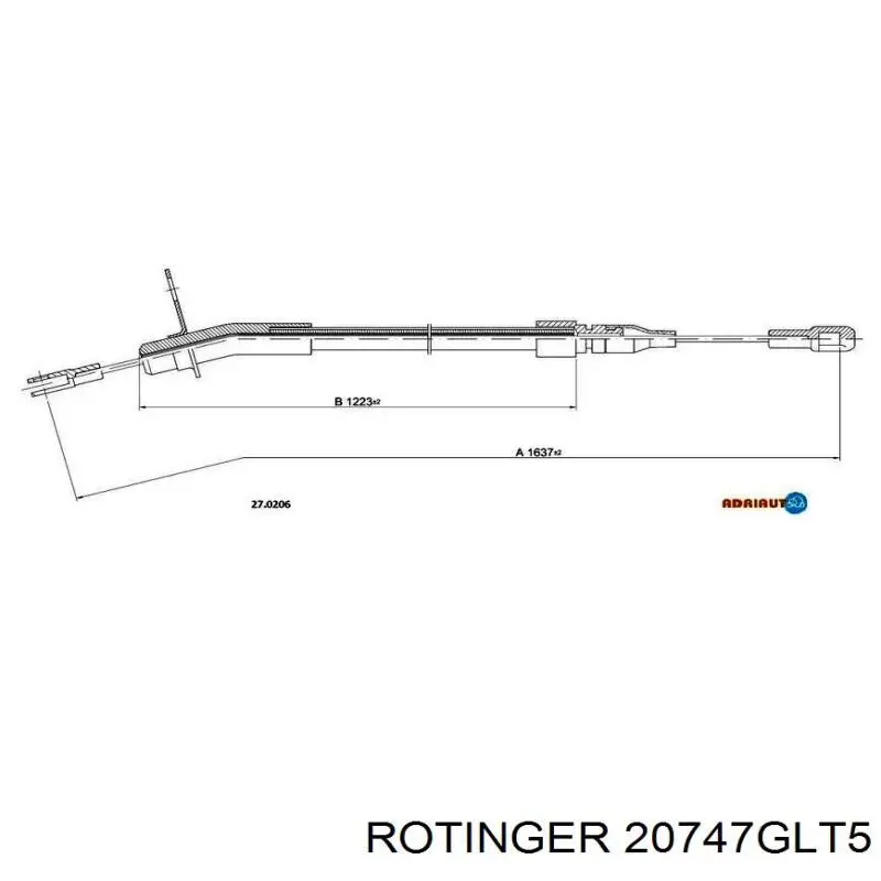 20747GLT5 Rotinger Disco do freio dianteiro