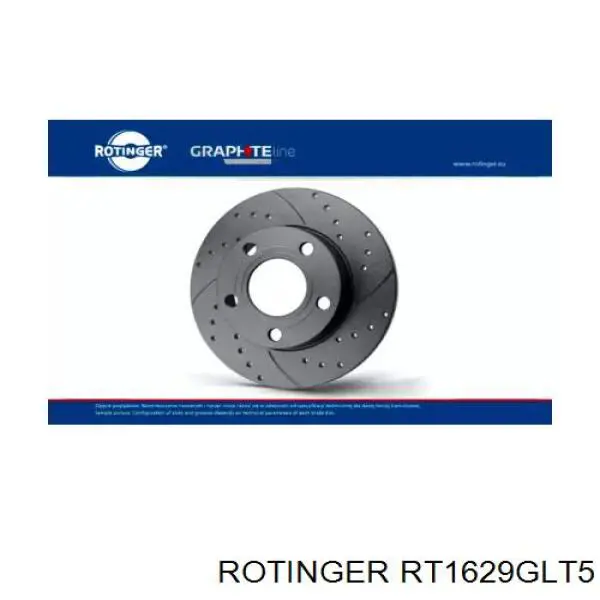 Disco do freio traseiro Rotinger RT1629GLT5 preço, a partir de 66,09 USD