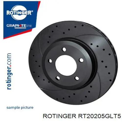 RT20205GLT5 Rotinger Disco do freio dianteiro