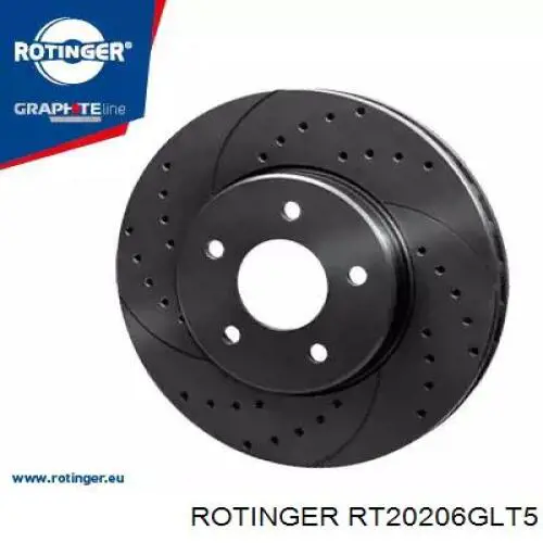 RT20206GLT5 Rotinger Disco do freio dianteiro