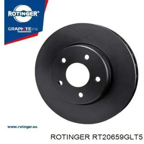 RT20659GLT5 Rotinger Disco do freio dianteiro