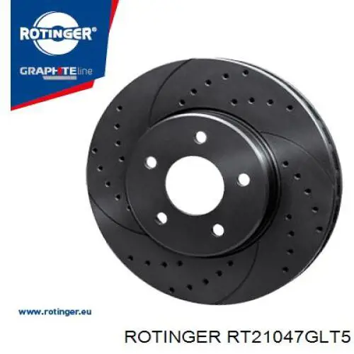 Disco do freio dianteiro Rotinger RT21047GLT5 preço, a partir de 81,08 USD