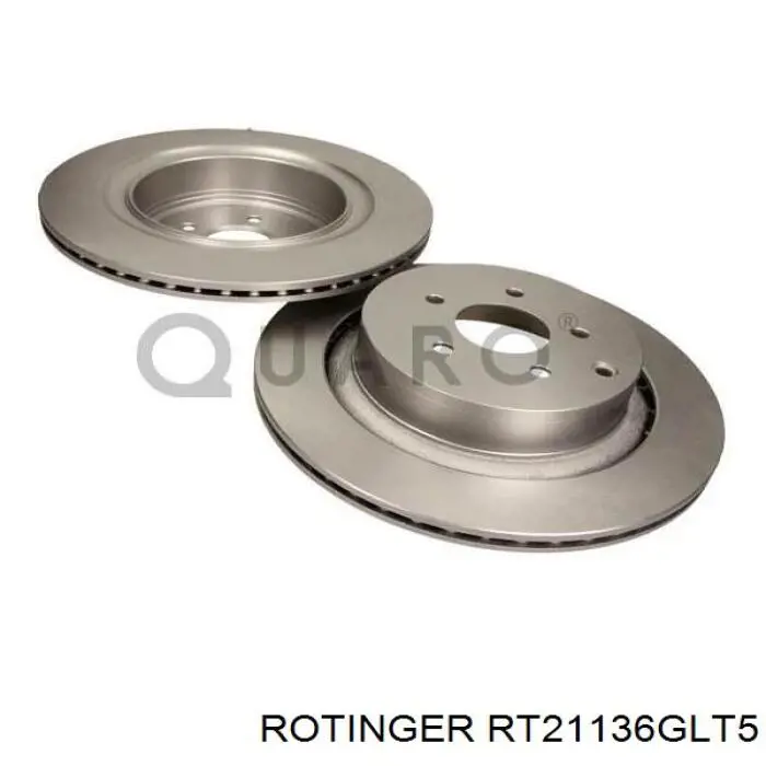 Disco do freio traseiro Rotinger RT21136GLT5 preço, a partir de 86,23 USD