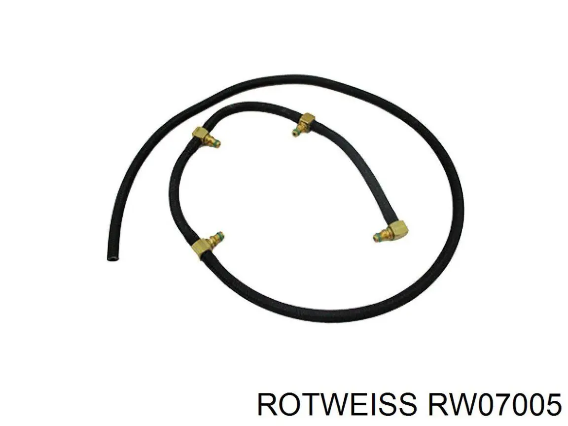 RW07005 Rotweiss Tubo de combustível, inverso desde os injetores