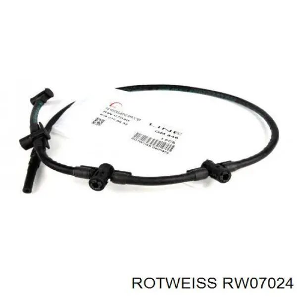 Tubo de combustível, inverso desde os injetores Rotweiss RW07024