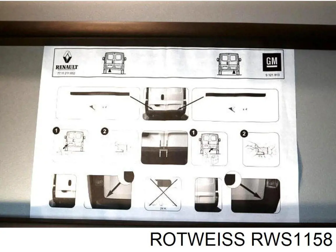 Compre RWS1158 Rotweiss Placa sobreposta da porta dianteira esquerda