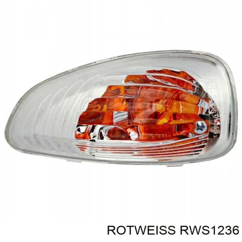 Pisca-pisca de espelho direito Rotweiss RWS1236