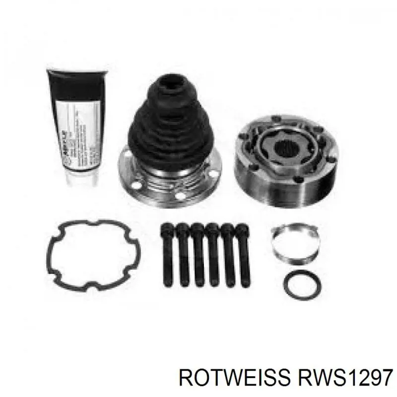 Veio de acionamento do semieixo intermédio Rotweiss RWS1297