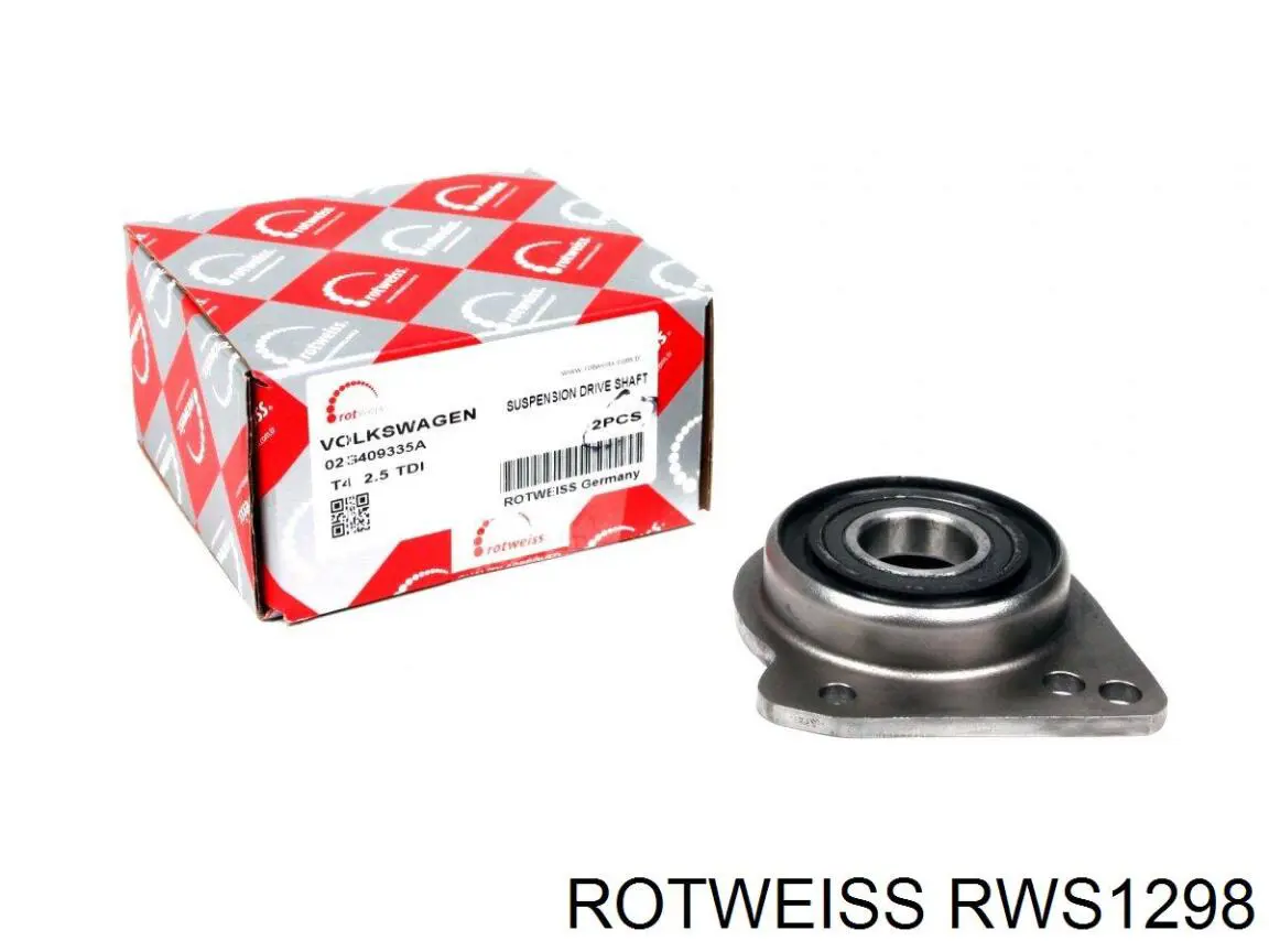 RWS1298 Rotweiss Rolamento suspenso do semieixo dianteiro