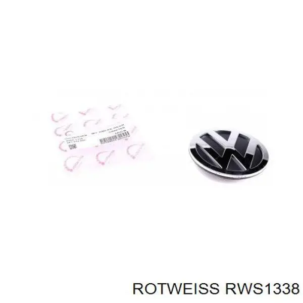 RWS1338 Rotweiss Emblema de tampa de porta-malas (emblema de firma)