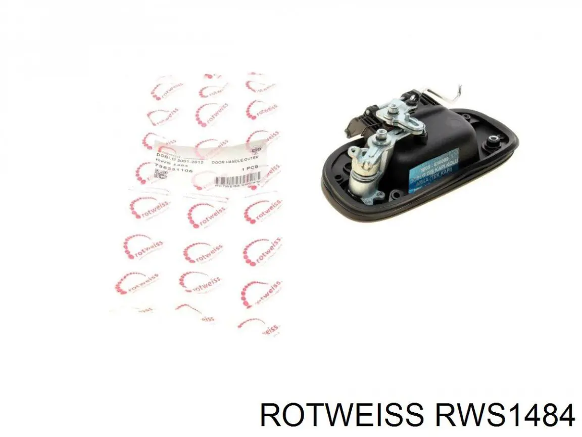 RWS1484 Rotweiss Puxador externo de tampa de porta-malas (de 3ª/5ª porta traseira)