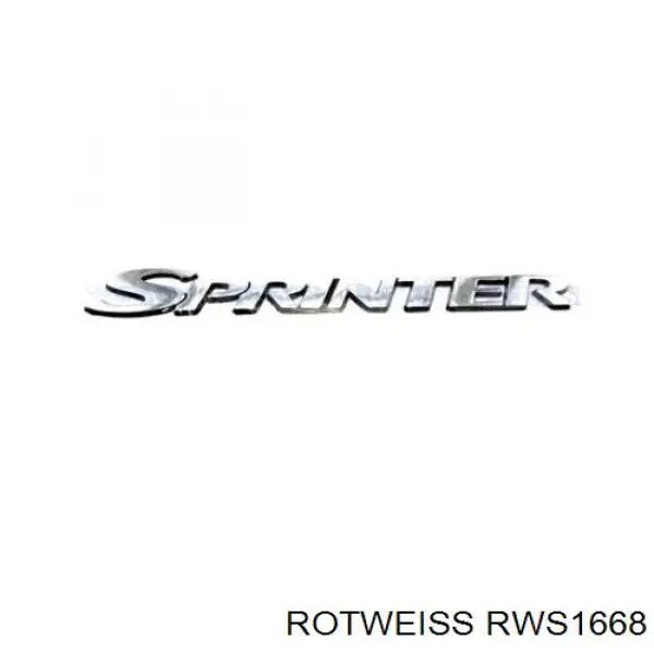 Emblema de grelha do radiador RWS1668 Rotweiss