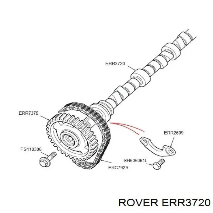 Compre ERR3720 Land Rover Árvore distribuidora de motor