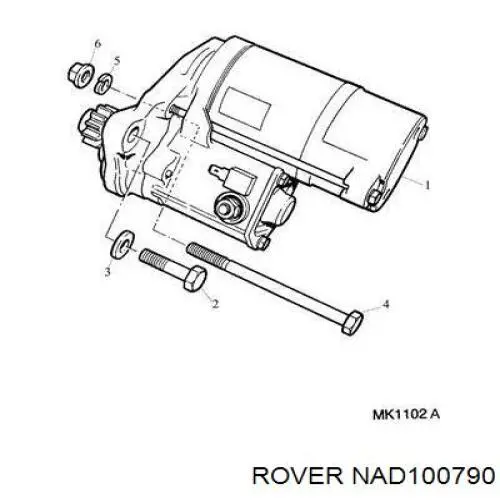 Compre NAD100790 Rover Motor de arranco