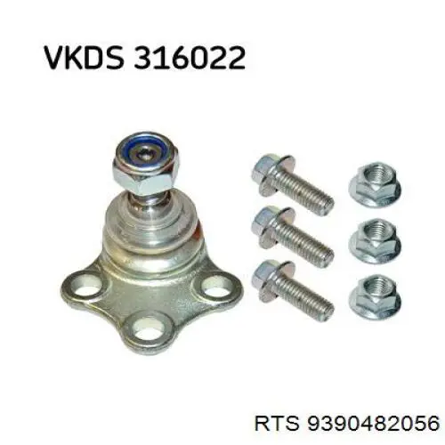 Compre 9390482056 RTS Suporte de esfera inferior