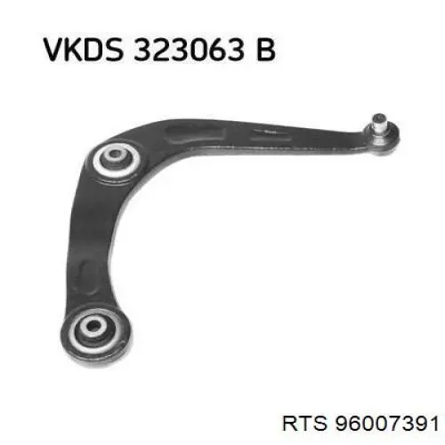 Braço oscilante inferior direito de suspensão dianteira RTS 96007391 preço, a partir de 73,24 USD