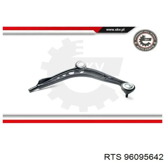 Braço oscilante inferior esquerdo de suspensão dianteira RTS 96095642 preço, a partir de 79,32 USD